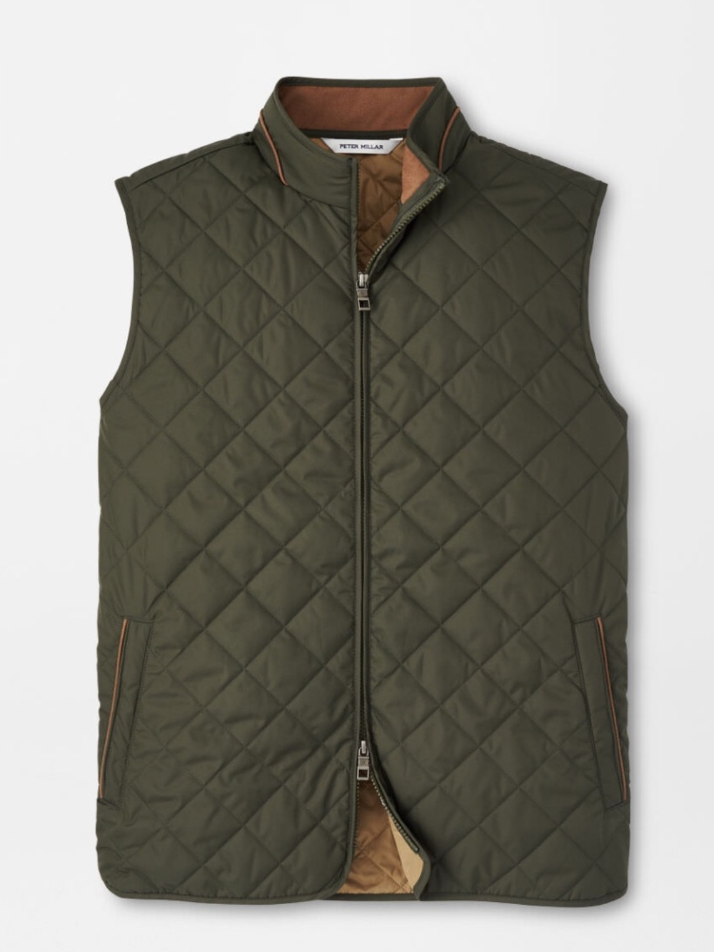 Like New Men’s Peter Millar Crown Essex Vest Dark Olive Size M